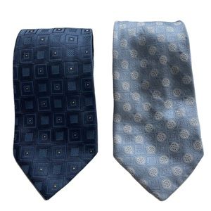 TODAY’S MAN Blue Silk Ties (Set of 2)